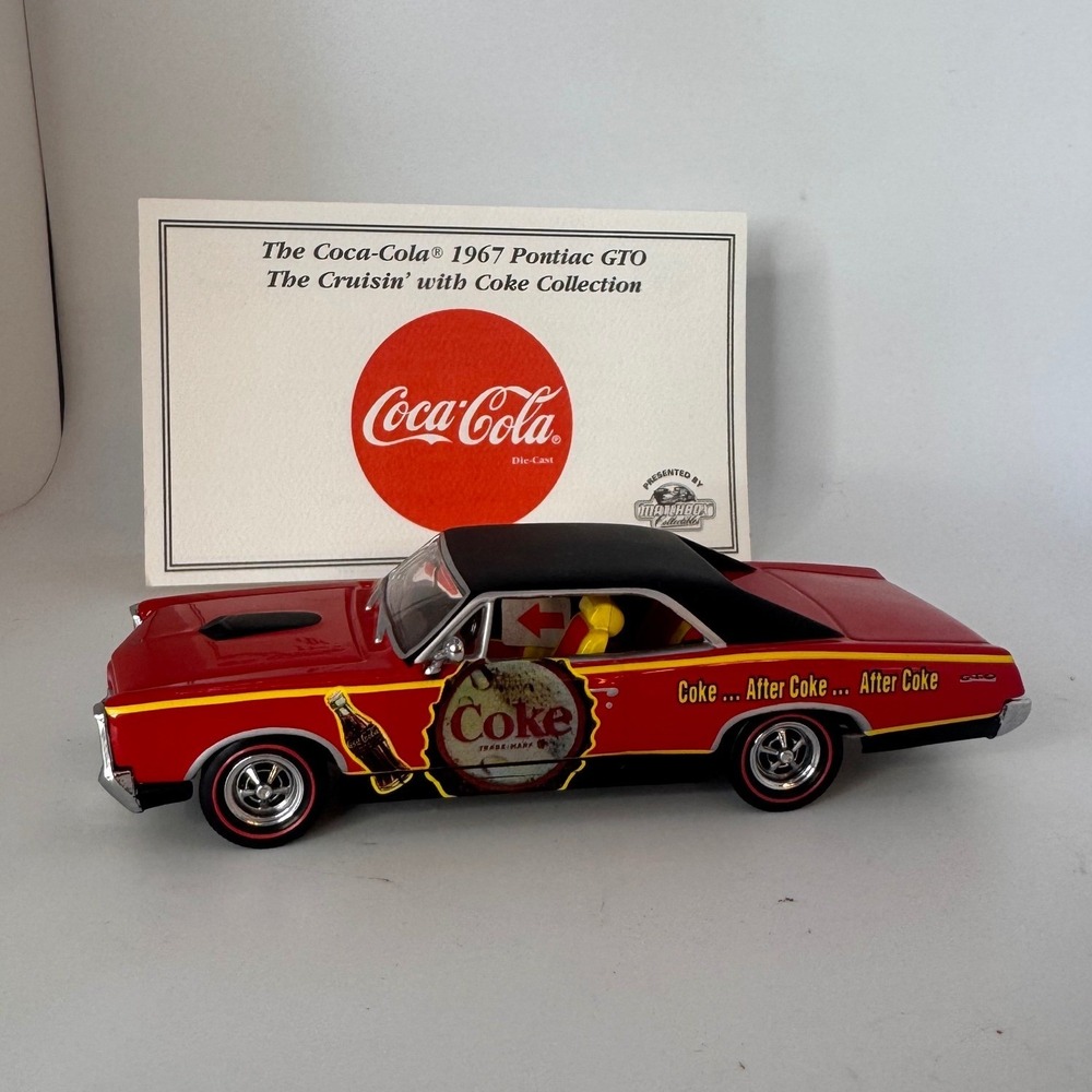 Matchbox Coca-Cola 1967 Pontiac GTO Diecast Car Cruisin with Coke Dinky YMC03/B - Picture 2 of 5
